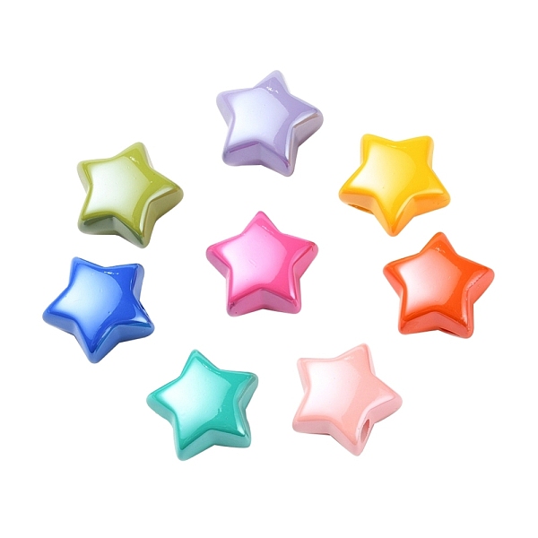 PandaHall 32Pcs 8 Colors Opaque Acrylic Beads, Pearlized, Star, Mixed Color, 20.5x21x12.5mm, Hole: 3.5mm Acrylic Star Multicolor
PandaHall 32Pcs 8 Colors Opaque Acrylic Beads, Pearlized, Star, Mixed Color, 20.5x21x12.5mm, Hole: 3.5mm Acrylic Star Multicolor