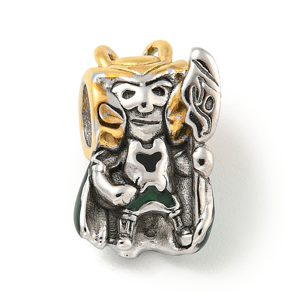 PandaHall 304 Stainless Steel Enamel European Beads, Large Hole Beads, Human, Antique Silver, 16.5x11.5x8.5mm, Hole: 4.5mm Stainless...
PandaHall 304 Stainless Steel Enamel European Beads, Large Hole Beads, Human, Antique Silver, 16.5x11.5x8.5mm, Hole: 4.5mm Stainless...