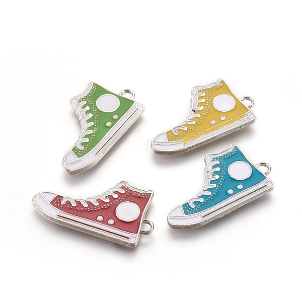 PandaHall Alloy Enamel Pendants, Cadmium Free & Lead Free, Lie Fallow Shoes, Platinum, Mixed Color, about 30mm long, 17mm wide, 2mm thick..., Multicolor
PandaHall Alloy Enamel Pendants, Cadmium Free & Lead Free, Lie Fallow Shoes, Platinum, Mixed Color, about 30mm long, 17mm wide, 2mm thick..., Multicolor