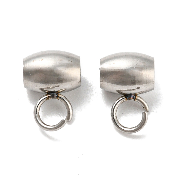 PandaHall 201 Stainless Steel Tube Bails, Loop Bails, Barrel Bail Beads, Stainless Steel Color, 7x5x4mm, Hole: 2.5mm and 2mm 201 Stainless...
PandaHall 201 Stainless Steel Tube Bails, Loop Bails, Barrel Bail Beads, Stainless Steel Color, 7x5x4mm, Hole: 2.5mm and 2mm 201 Stainless...