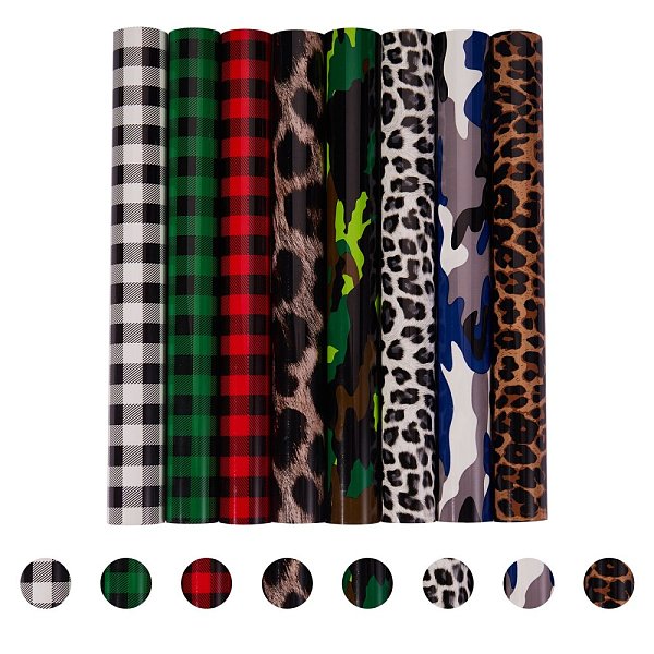 PandaHall 8 Pcs 8 Styles VINYL Heat Transfer Film, Garment Accessories, Rectangle, Mixed Color, 1pc/style Plastic Multicolor
PandaHall 8 Pcs 8 Styles VINYL Heat Transfer Film, Garment Accessories, Rectangle, Mixed Color, 1pc/style Plastic Multicolor