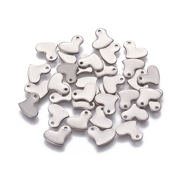 PandaHall 201 Stainless Steel Charms, Stamping Blank Tag, Heart, Stainless Steel Color, 10x9.5x1mm, Hole: 1.2mm 201 Stainless Steel Heart
PandaHall 201 Stainless Steel Charms, Stamping Blank Tag, Heart, Stainless Steel Color, 10x9.5x1mm, Hole: 1.2mm 201 Stainless Steel Heart