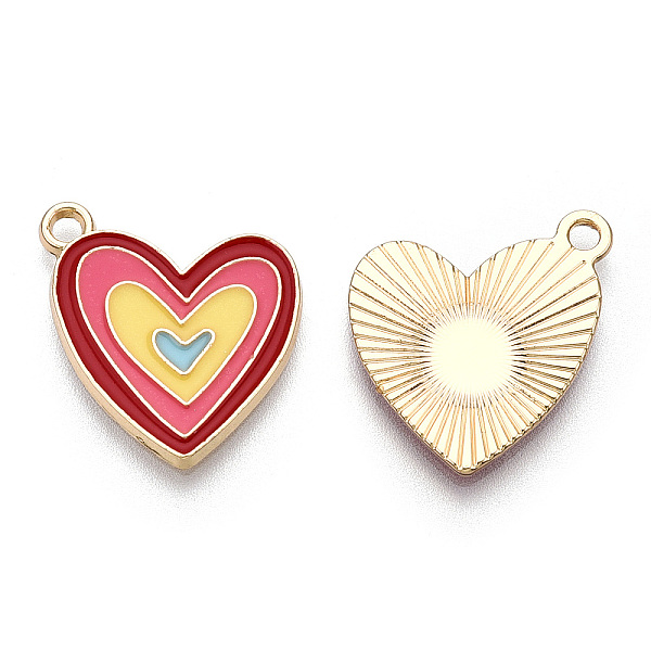 PandaHall Alloy Enamel Pendants, Cadmium Free & Lead Free, Heart, Light Gold, Colorful, 20x17.5x1.5mm, Hole: 1.8mm Alloy+Enamel Heart
PandaHall Alloy Enamel Pendants, Cadmium Free & Lead Free, Heart, Light Gold, Colorful, 20x17.5x1.5mm, Hole: 1.8mm Alloy+Enamel Heart