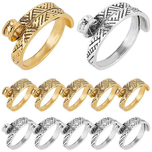 PandaHall SUNNYCLUE 12Pcs 2 Colors Alloy Cuff Rings, Knitting Loop Crochet Loops, Yarn Guide Finger Holder, Stripe Pattern, Antique Silver &...
PandaHall SUNNYCLUE 12Pcs 2 Colors Alloy Cuff Rings, Knitting Loop Crochet Loops, Yarn Guide Finger Holder, Stripe Pattern, Antique Silver &...