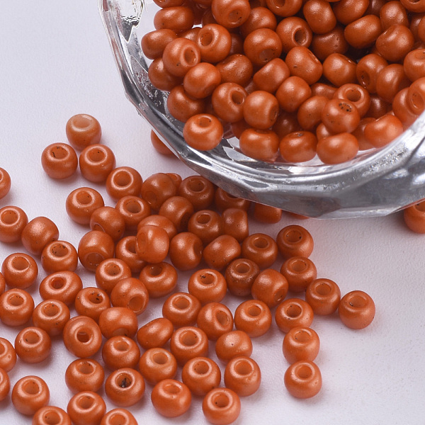 PandaHall Baking Paint Glass Seed Beads, Round, Chocolate, 3x1.5~3mm, Hole: 1mm, about 10000pcs/bag, about 450g/bag Glass Brown
PandaHall Baking Paint Glass Seed Beads, Round, Chocolate, 3x1.5~3mm, Hole: 1mm, about 10000pcs/bag, about 450g/bag Glass Brown