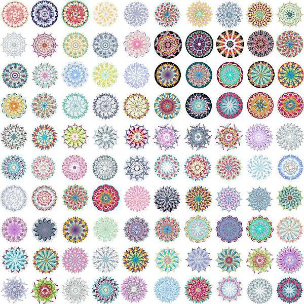 PandaHall 100Pcs Mandala Style PVC Flower Sticker Labels, Self-adhesion Waterproof Decals, for Suitcase, Skateboard, Refrigerator, Helmet..., Multicolor
PandaHall 100Pcs Mandala Style PVC Flower Sticker Labels, Self-adhesion Waterproof Decals, for Suitcase, Skateboard, Refrigerator, Helmet..., Multicolor