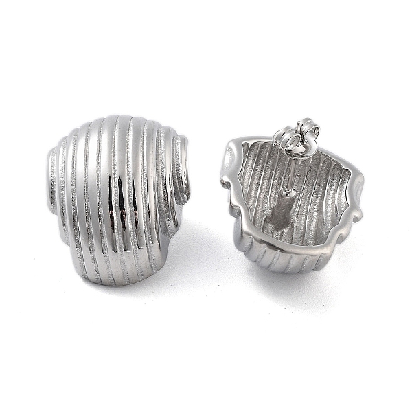 PandaHall 304 Stainless Steel Stud Earrings, Shell Shape, Stainless Steel Color, 25x19mm 304 Stainless Steel Shell Shape
PandaHall 304 Stainless Steel Stud Earrings, Shell Shape, Stainless Steel Color, 25x19mm 304 Stainless Steel Shell Shape