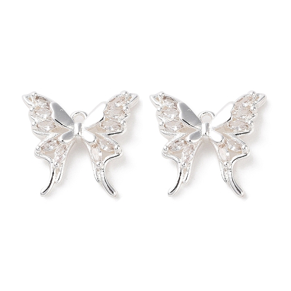 PandaHall Brass Micro Pave Clear Cubic Zirconia Pendants, Butterfly, 925 Sterling Silver Plated, 15x16x4mm, Hole: 1mm Brass+Cubic Zirconia...
PandaHall Brass Micro Pave Clear Cubic Zirconia Pendants, Butterfly, 925 Sterling Silver Plated, 15x16x4mm, Hole: 1mm Brass+Cubic Zirconia...