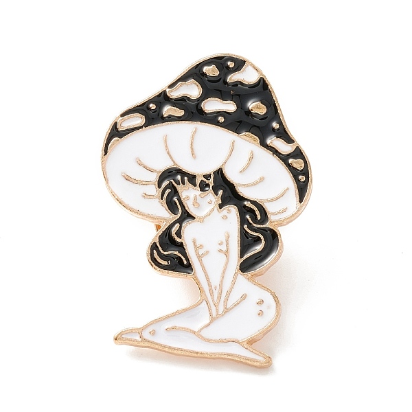PandaHall Mushroom Girl Enamel Pin, Cartoon Alloy Brooch for Backpack Clothes, Light Gold, Black, 36x25x2mm Alloy+Enamel Black
PandaHall Mushroom Girl Enamel Pin, Cartoon Alloy Brooch for Backpack Clothes, Light Gold, Black, 36x25x2mm Alloy+Enamel Black