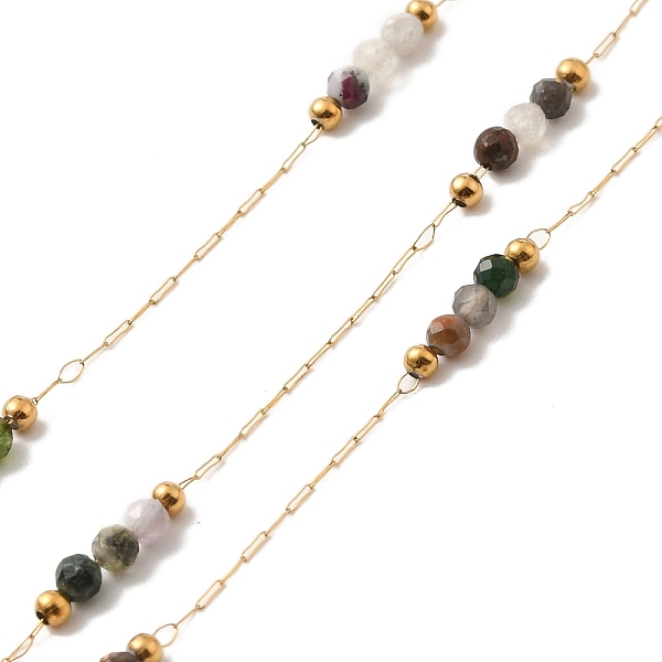 PandaHall Ion Plating(IP) Real 18K Gold Plated 316 Surgical Stainless Steel Link Chains, with Natural Gemstone Round Beads, Soldered, with...
PandaHall Ion Plating(IP) Real 18K Gold Plated 316 Surgical Stainless Steel Link Chains, with Natural Gemstone Round Beads, Soldered, with...