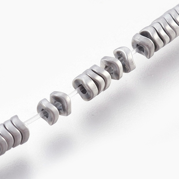 PandaHall Electroplated Non-magnetic Synthetic Hematite Bead Strand, Twist Square, Frosted, Platinum Plated, 3x1mm, Hole: 0.8mm, about...
PandaHall Electroplated Non-magnetic Synthetic Hematite Bead Strand, Twist Square, Frosted, Platinum Plated, 3x1mm, Hole: 0.8mm, about...