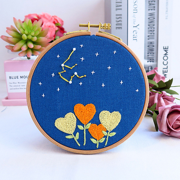 PandaHall Flower & Constellation Pattern 3D Bead Embroidery Starter Kits, including Embroidery Fabric & Thread, Needle, Instruction Sheet...
PandaHall Flower & Constellation Pattern 3D Bead Embroidery Starter Kits, including Embroidery Fabric & Thread, Needle, Instruction Sheet...