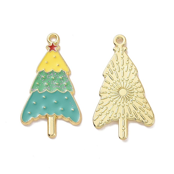 PandaHall Christmas Theme Rack Plating Alloy Enamel Pendants, with Glitter Powder, Light Gold Tone Christmas Tree Charms, Dark Turquoise...
PandaHall Christmas Theme Rack Plating Alloy Enamel Pendants, with Glitter Powder, Light Gold Tone Christmas Tree Charms, Dark Turquoise...