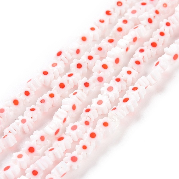 PandaHall Handmade Millefiori Glass Bead Strands, Flower, White, 3.7~5.6x2.6mm, Hole: 1mm, about 88~110pcs/Strand, 15.75''(40cm) Millefiori...
PandaHall Handmade Millefiori Glass Bead Strands, Flower, White, 3.7~5.6x2.6mm, Hole: 1mm, about 88~110pcs/Strand, 15.75''(40cm) Millefiori...