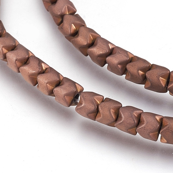 PandaHall Electroplate Non-magnetic Synthetic Hematite Bead Strands, Frosted, Column, Copper Plated, 5x4mm, Hole: 1mm, about...
PandaHall Electroplate Non-magnetic Synthetic Hematite Bead Strands, Frosted, Column, Copper Plated, 5x4mm, Hole: 1mm, about...
