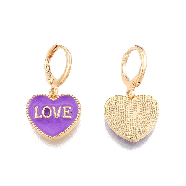 PandaHall Heart with Word Love Enamel Dangle Leverback Earrings, Real 18K Gold Plated Brass Jewelry for Women, Cadmium Free & Nickel Free &...
PandaHall Heart with Word Love Enamel Dangle Leverback Earrings, Real 18K Gold Plated Brass Jewelry for Women, Cadmium Free & Nickel Free &...