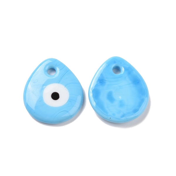 PandaHall Handmade Lampwork Evil Eye Pendants, Flat Teardrop, Light Blue, 34x30x5mm, Hole: 4mm Lampwork Evil Eye
PandaHall Handmade Lampwork Evil Eye Pendants, Flat Teardrop, Light Blue, 34x30x5mm, Hole: 4mm Lampwork Evil Eye