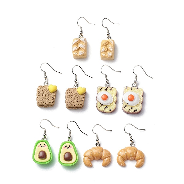 PandaHall Bread & Fruit Shape Resin Dangle Earring, Brass Earring Jewelry for Women, Mixed Color, 38~44.5mm, Pin: 0.7mm Resin Food..., Multicolor
PandaHall Bread & Fruit Shape Resin Dangle Earring, Brass Earring Jewelry for Women, Mixed Color, 38~44.5mm, Pin: 0.7mm Resin Food..., Multicolor