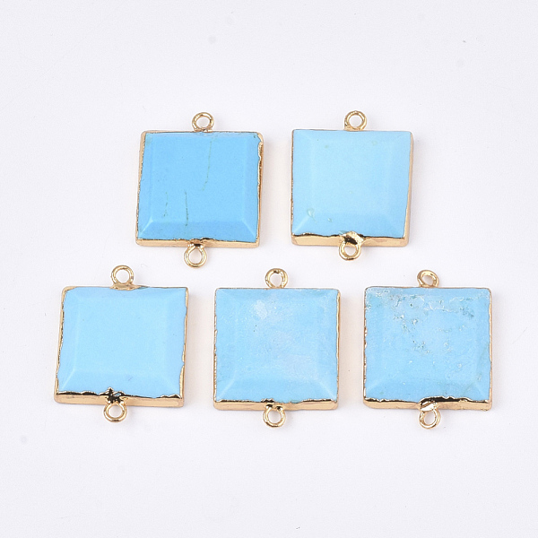 PandaHall Natural Howlite Links Connectors, Dyed & Heated, with Iron Findings, Square, Golden, 27~28x20~21x5mm, Hole: 2mm Howlite Square
PandaHall Natural Howlite Links Connectors, Dyed & Heated, with Iron Findings, Square, Golden, 27~28x20~21x5mm, Hole: 2mm Howlite Square