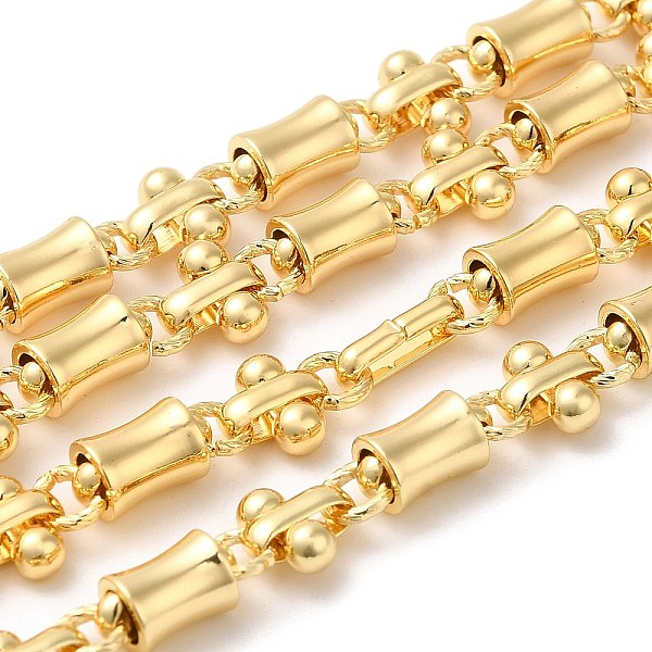 PandaHall Rack Plating Brass Bamboo Stick & Cross Knot Link Chain, Unwelded, Long-Lasting Plated, Lead Free & Cadmium Free, Real 18K Gold...
PandaHall Rack Plating Brass Bamboo Stick & Cross Knot Link Chain, Unwelded, Long-Lasting Plated, Lead Free & Cadmium Free, Real 18K Gold...