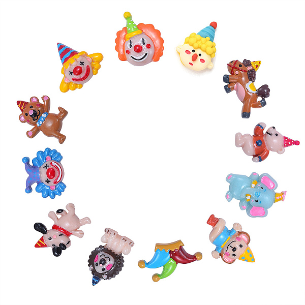 PandaHall 12Pcs 12 Style Resin Cabochons, DIY Accessories, Joker & Joker Hat & Bear & Unicorn & Dog Bear & Elephant & Lion, Mixed Color..., Multicolor
PandaHall 12Pcs 12 Style Resin Cabochons, DIY Accessories, Joker & Joker Hat & Bear & Unicorn & Dog Bear & Elephant & Lion, Mixed Color..., Multicolor