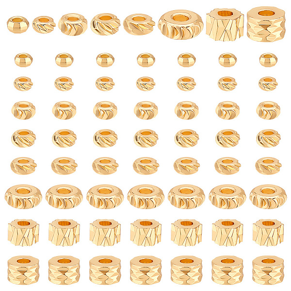 PandaHall PH 80pcs 18k Gold Plated Beads 8 Styles Rack Plating Brass Spacer Beads Flat Round Spacer Beads Column Beads Rondelle Spacer...
PandaHall PH 80pcs 18k Gold Plated Beads 8 Styles Rack Plating Brass Spacer Beads Flat Round Spacer Beads Column Beads Rondelle Spacer...