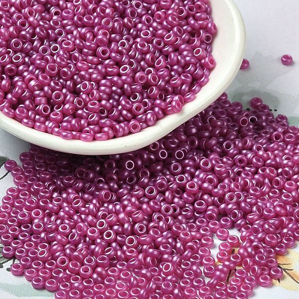PandaHall Baking Paint Glass Seed Beads, Donut, Purple, 8/0, 2.5~3x1~1.5mm, Hole: 1~1.2mm, about 40909pcs/1pound Glass Donut Purple
PandaHall Baking Paint Glass Seed Beads, Donut, Purple, 8/0, 2.5~3x1~1.5mm, Hole: 1~1.2mm, about 40909pcs/1pound Glass Donut Purple