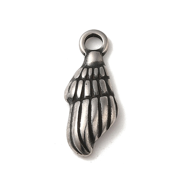 PandaHall 304 Stainless Steel Pendants, Conch Charm, Antique Silver, 21.5x8.5x3.5mm, Hole: 2.8mm 304 Stainless Steel Others
PandaHall 304 Stainless Steel Pendants, Conch Charm, Antique Silver, 21.5x8.5x3.5mm, Hole: 2.8mm 304 Stainless Steel Others