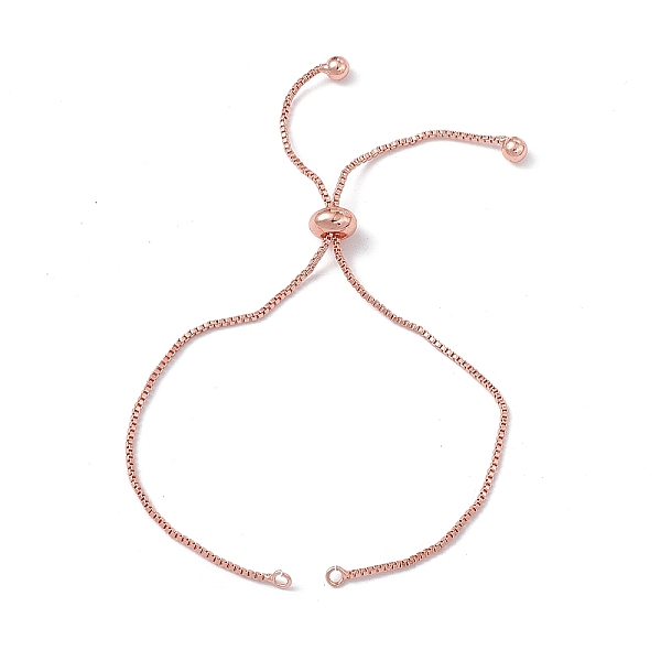 PandaHall Brass Box Chains Slider Bracelet Makings, Rose Gold, 9-5/8 inch(24.4cm), Hole: 1.6mm Brass
PandaHall Brass Box Chains Slider Bracelet Makings, Rose Gold, 9-5/8 inch(24.4cm), Hole: 1.6mm Brass