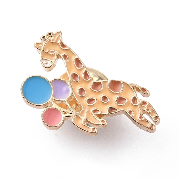 PandaHall Animal with Balloon Enamel Pin, Brooches, Light Gold Alloy Badge for Backpack Clothes, Giraffe Pattern, 23~27x15.5~25x2mm, pin...
PandaHall Animal with Balloon Enamel Pin, Brooches, Light Gold Alloy Badge for Backpack Clothes, Giraffe Pattern, 23~27x15.5~25x2mm, pin...