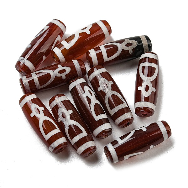 PandaHall Tibetan Style dZi Beads Strands, Natural Dyed Agate Beads, Rice, Red, God of Wealth Pattern, 30x10mm, Hole: 2mm Tibetan Agate Rice...
PandaHall Tibetan Style dZi Beads Strands, Natural Dyed Agate Beads, Rice, Red, God of Wealth Pattern, 30x10mm, Hole: 2mm Tibetan Agate Rice...