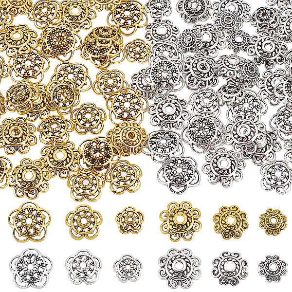 PandaHall 360pcs Flower Bead Caps, 2 Shapes Tibetan Alloy End Caps Antique Golden Silver Spacer Beads Caps 8/10/12mm Jewelry Spacer Caps...
PandaHall 360pcs Flower Bead Caps, 2 Shapes Tibetan Alloy End Caps Antique Golden Silver Spacer Beads Caps 8/10/12mm Jewelry Spacer Caps...