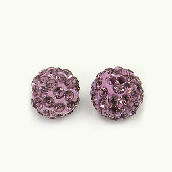 PandaHall Polymer Clay Rhinestone Beads, Pave Disco Ball Beads, Grade A, Round, PP15, Light Amethyst, 10mm, Hole: 1.8~2mm Polymer Clay+Glass..., Purple
PandaHall Polymer Clay Rhinestone Beads, Pave Disco Ball Beads, Grade A, Round, PP15, Light Amethyst, 10mm, Hole: 1.8~2mm Polymer Clay+Glass..., Purple