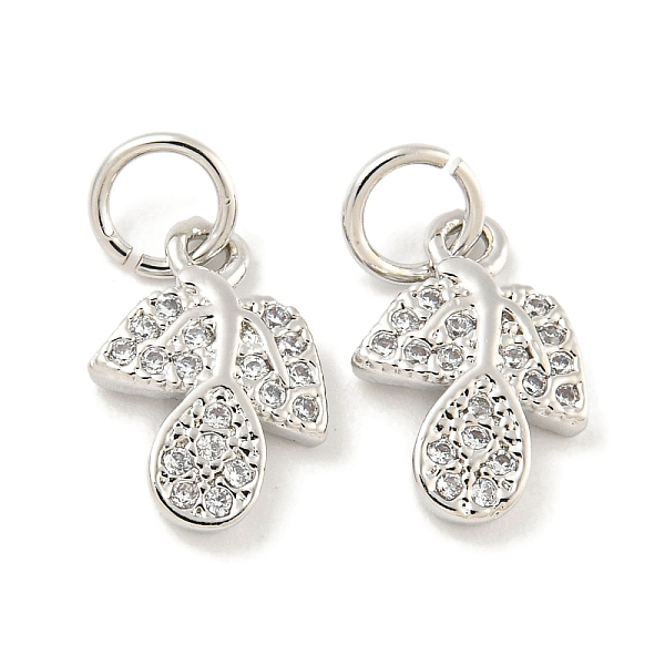 PandaHall Rack Plating Brass Micro Pave Clear Cubic Zirconia Pendants, Long-Lasting Plated, with Jump Rings, Lead Free & Cadmium Free, Leaf...
PandaHall Rack Plating Brass Micro Pave Clear Cubic Zirconia Pendants, Long-Lasting Plated, with Jump Rings, Lead Free & Cadmium Free, Leaf...