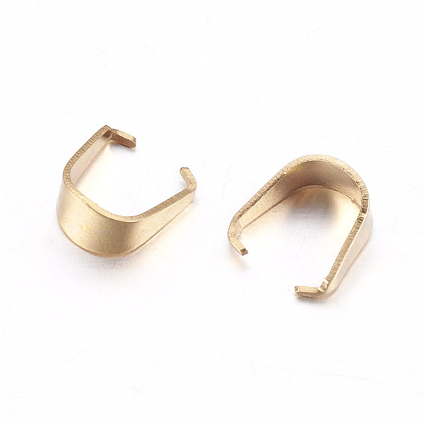 PandaHall 304 Stainless Steel Snap on Bails, Golden, 6.5x3mm, Hole: 4x3mm, Pin: 0.4mm 304 Stainless Steel
PandaHall 304 Stainless Steel Snap on Bails, Golden, 6.5x3mm, Hole: 4x3mm, Pin: 0.4mm 304 Stainless Steel