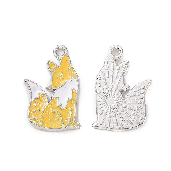 PandaHall Christmas Theme Rack Plating Alloy Enamel Pendants, with Glitter Powder, Fox Charms, Platinum, 23x14.5x1.5mm, Hole: 1.5mm..., Gold
PandaHall Christmas Theme Rack Plating Alloy Enamel Pendants, with Glitter Powder, Fox Charms, Platinum, 23x14.5x1.5mm, Hole: 1.5mm..., Gold