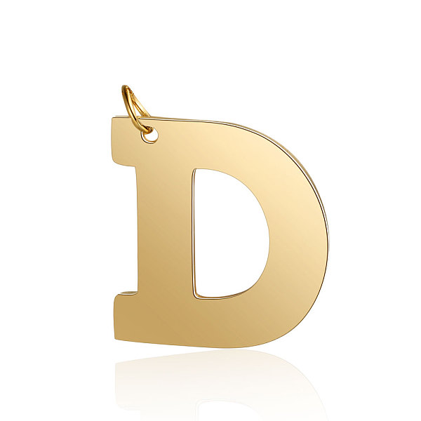 PandaHall 201 Stainless Steel Pendants, Letter, Golden, Letter.D, 29.5x27.5x1.5mm, Hole: 4.5mm 201 Stainless Steel Letter D
PandaHall 201 Stainless Steel Pendants, Letter, Golden, Letter.D, 29.5x27.5x1.5mm, Hole: 4.5mm 201 Stainless Steel Letter D