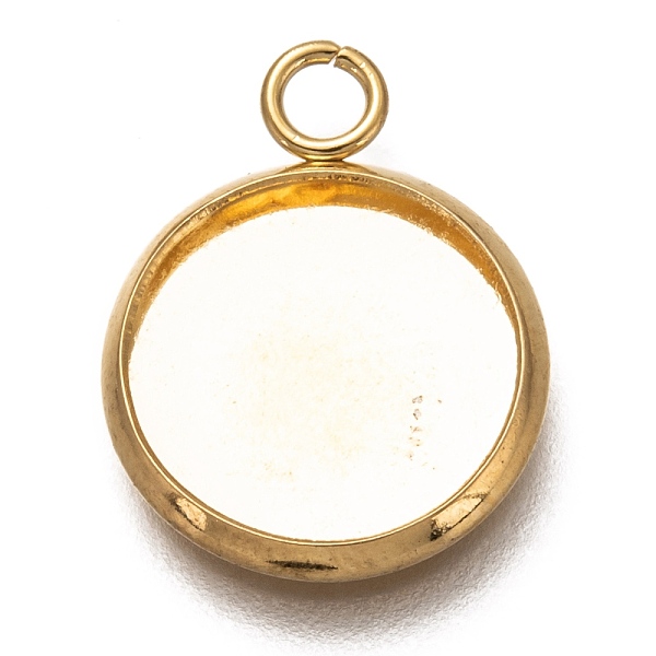 PandaHall 304 Stainless Steel Pendant Cabochon Settings, Plain Edge Bezel Cups, Flat Round, Real 18K Gold Plated, Tray: 12mm, 17.5x14x2mm...
PandaHall 304 Stainless Steel Pendant Cabochon Settings, Plain Edge Bezel Cups, Flat Round, Real 18K Gold Plated, Tray: 12mm, 17.5x14x2mm...