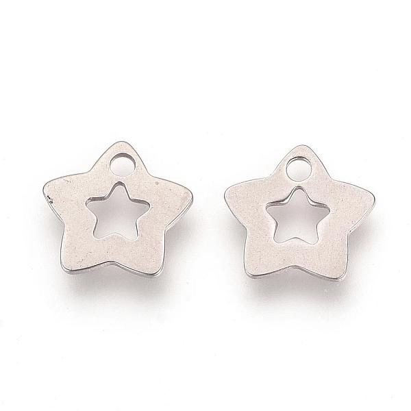 PandaHall 201 Stainless Steel Pendants, Star, Stainless Steel Color, 11.5x12x0.5mm, Hole: 2mm 201 Stainless Steel Star
PandaHall 201 Stainless Steel Pendants, Star, Stainless Steel Color, 11.5x12x0.5mm, Hole: 2mm 201 Stainless Steel Star