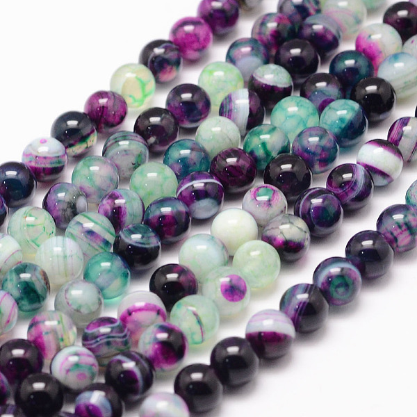 PandaHall Natural Striped Agate/Banded Agate Bead Strands, Round, Grade A, Dyed & Heated, Colorful, 6mm, Hole: 1mm, about 62~63pcs/strand...
PandaHall Natural Striped Agate/Banded Agate Bead Strands, Round, Grade A, Dyed & Heated, Colorful, 6mm, Hole: 1mm, about 62~63pcs/strand...
