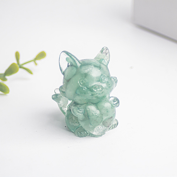 PandaHall Natural Green Aventurine Fox Display Decorations, Resin Figurine Home Decoration, for Home Feng Shui Ornament, 35x30x40mm Green...
PandaHall Natural Green Aventurine Fox Display Decorations, Resin Figurine Home Decoration, for Home Feng Shui Ornament, 35x30x40mm Green...