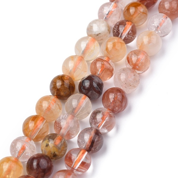 PandaHall Natural Hematoid Quartz/Ferruginous Quartz Beads Strands, Fire Quartz, Round, 6~7mm, Hole: 0.7mm, about 58pcs/strand, 15.75 inch...
PandaHall Natural Hematoid Quartz/Ferruginous Quartz Beads Strands, Fire Quartz, Round, 6~7mm, Hole: 0.7mm, about 58pcs/strand, 15.75 inch...