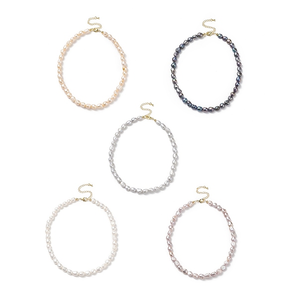PandaHall Natural Pearl Beaded Necklaces for Women, Mixed Color, 15.28 inch(38.8cm) Pearl Multicolor
PandaHall Natural Pearl Beaded Necklaces for Women, Mixed Color, 15.28 inch(38.8cm) Pearl Multicolor