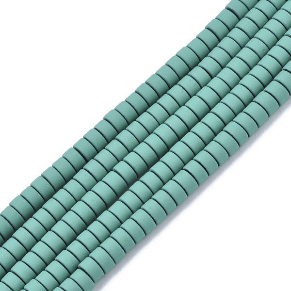 PandaHall Spray Painted Non-magnetic Synthetic Hematite Beads Strands, Flat Round/Disc, Teal, 4x2mm, Hole: 0.9mm, about 168~170pcs/strand..., Cyan
PandaHall Spray Painted Non-magnetic Synthetic Hematite Beads Strands, Flat Round/Disc, Teal, 4x2mm, Hole: 0.9mm, about 168~170pcs/strand..., Cyan
