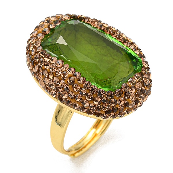 PandaHall Olive Glass Rectangle Adjustable Ring with Rhinestone, Brass Ring for Women, Golden, Inner Diameter: 18.2mm Glass Rectangle Green
PandaHall Olive Glass Rectangle Adjustable Ring with Rhinestone, Brass Ring for Women, Golden, Inner Diameter: 18.2mm Glass Rectangle Green