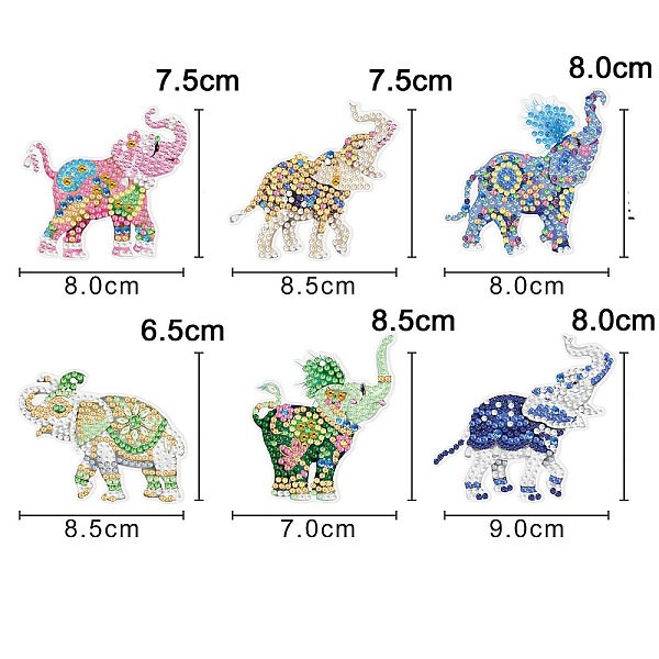 PandaHall DIY Diamond Painting Pendant Decoration Kits, with Resin Rhinestones, Diamond Sticky Pen, Tray Plate and Glue Clay, Elephant...
PandaHall DIY Diamond Painting Pendant Decoration Kits, with Resin Rhinestones, Diamond Sticky Pen, Tray Plate and Glue Clay, Elephant...