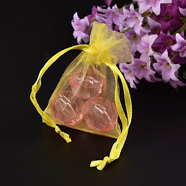 PandaHall Organza Gift Bags with Drawstring, Jewelry Pouches, Wedding Party Christmas Favor Gift Bags, Yellow, 7x5cm Organza Rectangle...
PandaHall Organza Gift Bags with Drawstring, Jewelry Pouches, Wedding Party Christmas Favor Gift Bags, Yellow, 7x5cm Organza Rectangle...