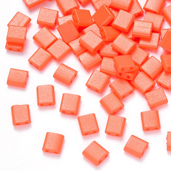 PandaHall 2-Hole Baking Painted Glass Seed Beads, Rectangle, Tomato, 5x4.5~5.5x2~2.5mm, Hole: 0.5~0.8mm, about 118pcs/10g Glass Rectangle..., Red
PandaHall 2-Hole Baking Painted Glass Seed Beads, Rectangle, Tomato, 5x4.5~5.5x2~2.5mm, Hole: 0.5~0.8mm, about 118pcs/10g Glass Rectangle..., Red