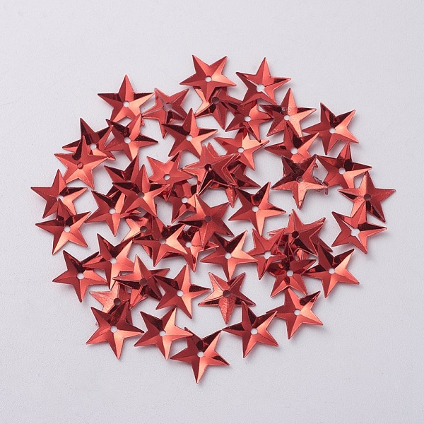 PandaHall Ornament Accessories Plastic Paillette/Sequins Beads, Star, Indian Red, 10x10x0.8mm, Hole: 1mm Plastic Star Red
PandaHall Ornament Accessories Plastic Paillette/Sequins Beads, Star, Indian Red, 10x10x0.8mm, Hole: 1mm Plastic Star Red