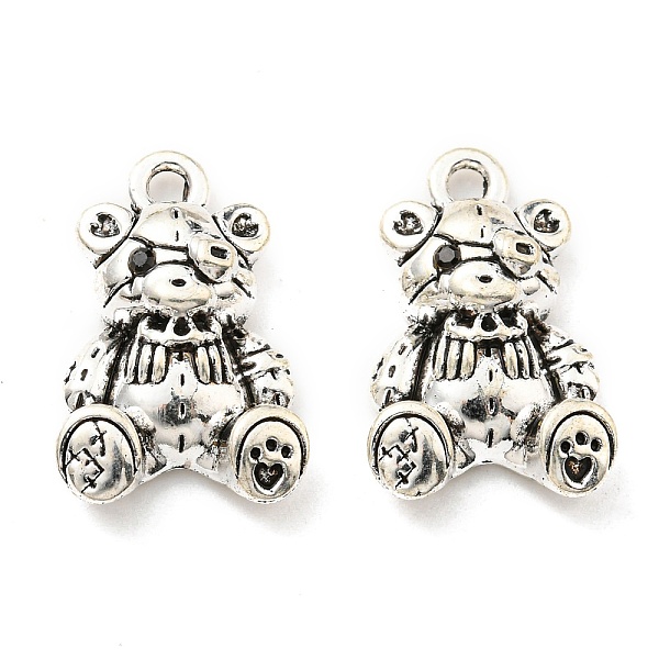 PandaHall Rack Plating Alloy with Glass Pendants, Lead Free & Cadmium Free, Bear Charm, Antique Silver, 23x15x6mm, Hole: 2.3mm Alloy+Glass...
PandaHall Rack Plating Alloy with Glass Pendants, Lead Free & Cadmium Free, Bear Charm, Antique Silver, 23x15x6mm, Hole: 2.3mm Alloy+Glass...